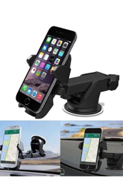 Canderel 2li Set Araç Telefon Tutucu Numaratör Torpido Cama Yapışan Vantuzlu Araba Telefon Tutacağı