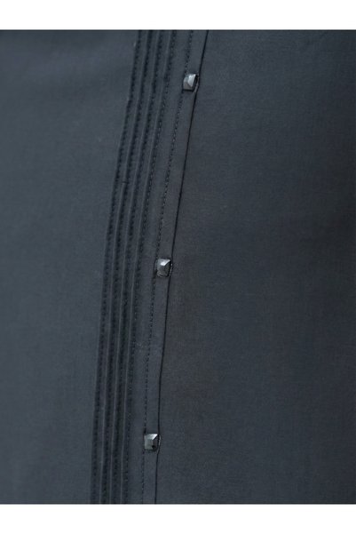 Butik Modest Plus Size Stone-Detail Pleated Lined Portoriko Mom Skirt