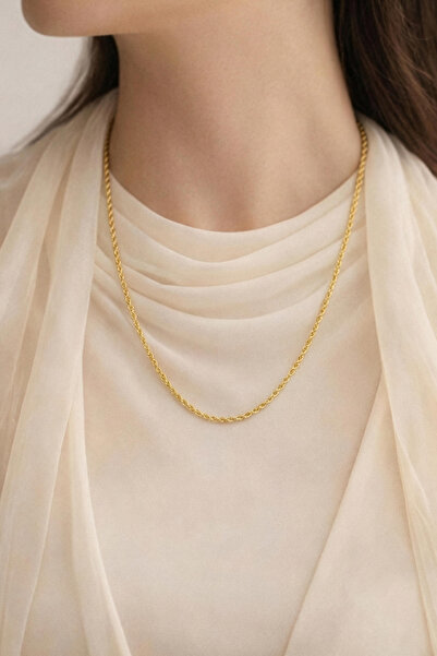 Bilezikci Burgu 14 Ayar Altın Zincir 50 cm.