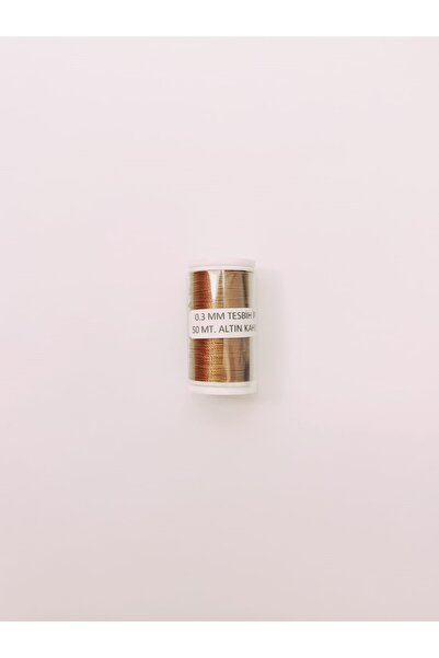 Eskişehir hobi sanat Σχοινί 50 μέτρων Tasbih - 0,3 mm Χρυσό Καφέ Χρώμα