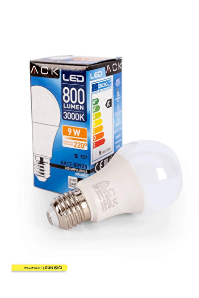 ACK AMPUL 9W A60 3000K E27
