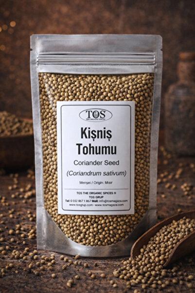 TOS The Organic Spices Kişniş Tohumu 50 gr (1. KALİTE) Coriandrum Sativum / C...