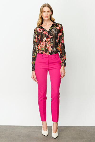 Ekol Skinny Φούξια Γυναικείο Παντελόνι 23204203