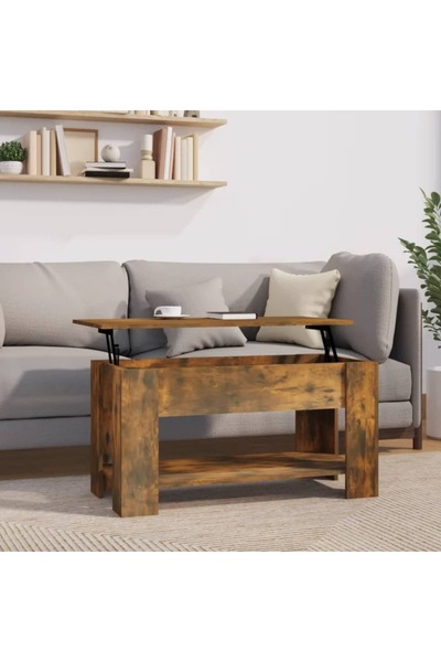Concept Masă de cafea, stejar afumat, 101x49x52 cm, lemn prelucrat
