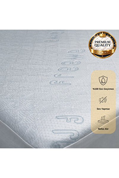 Elzenor Elegance Terletmeyen Sıvı Geçirmez Fitted Yatak Koruyucu Alez | Tek-Ç...
