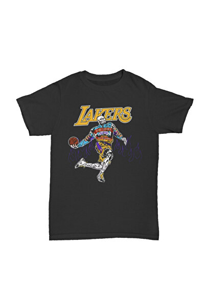 l'eivor NBA Affliction Style Tasarım Baskılı Unisex Pamuk T-shirt