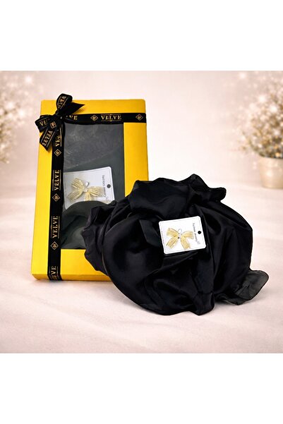 velve Pachet Silky pentru femei, cu esarfa eleganta si brosa, in cutie cadou,...