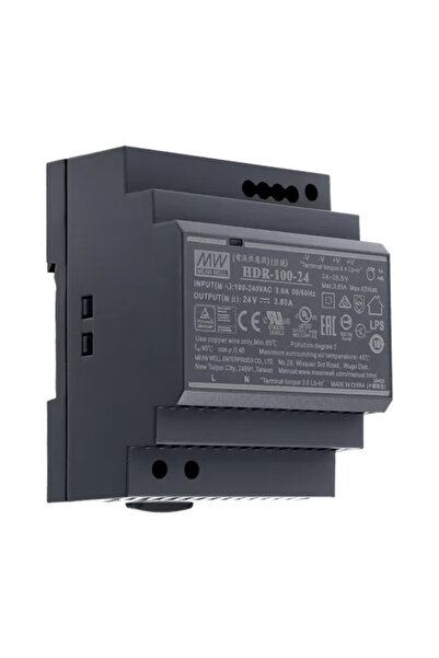 Meanwell Sursă de alimentare în comutație, 24V / 3.83A, șină DIN - MEAN WELL ...