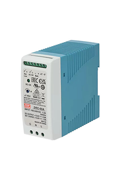 Meanwell Sursă de alimentare în comutație, 13.8V / 4.3A, șină DIN, rezervă - ...