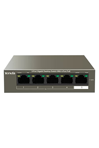 Tenda Switch cu 4 porturi Gigabit PoE, 1 port Gigabit Uplink - TND-TEG1105P-4...