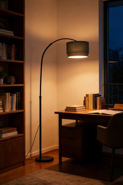 DIDA Modern LED Floor Lamp with Tri-color Light and Rotatable Angle Suitable ...