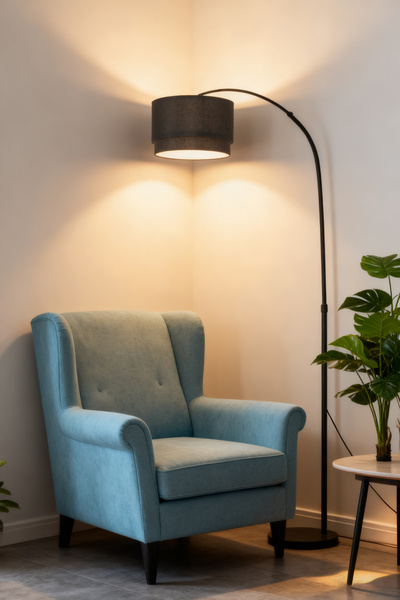 DIDA Modern LED Floor Lamp with Tri-color Light and Rotatable Angle Suitable for Living Rooms -180cm