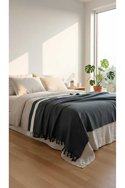 DNRYSL 100% Cotton Double Tasseled Pique, Bedspread 200X240 cm