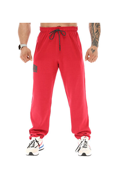 Big Sam Men's Red Winter Cotton Sweatpants