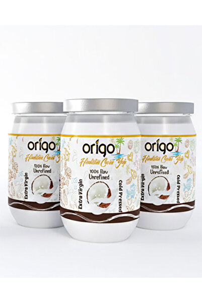 Origo 990ml Hindistan Cevizi Yağı 3 Adet X 330ml || Cam Kavanoz || Food Grade...