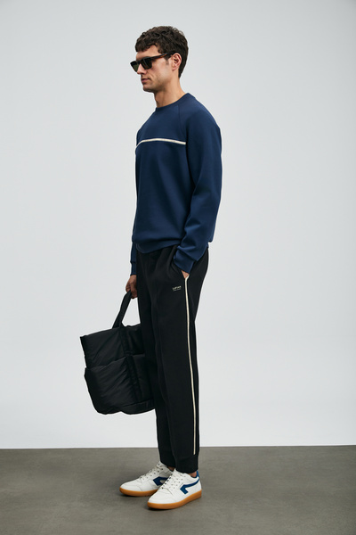 Lufian Cosmo Erkek Sweatshirt Lacivert