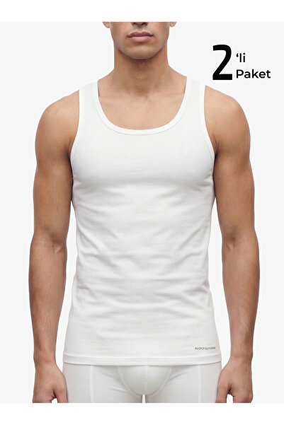 Blackspade Erkek Spor Atlet 2li Paket Tender Cotton 9676 - Beyaz