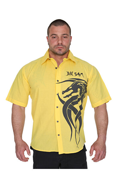 Big Sam Ejderha Detaylı Spor Gömlek 5005