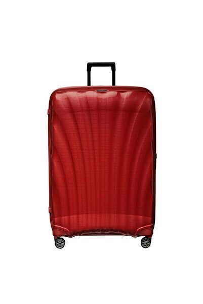 Samsonite Kırmızı C-Lite - Spinner 4 Tekerlekli Jumbo Büyük Boy Valiz 86cm
