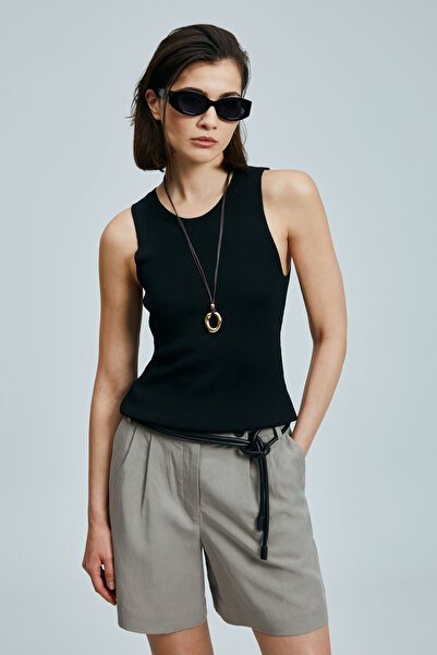 Lufian Doros Kadın Kazak Siyah