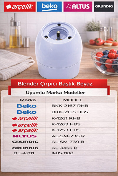 Arçelik K 1261 Rhb - Whisk White Blender Set