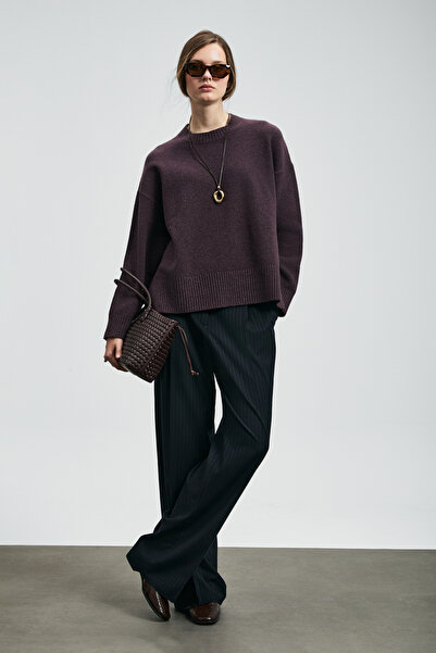 Lufian Pamela Women's Sweater Plum