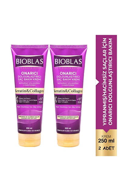 Bioblas Collagen&keratin Saç Dökülmelerine Karşı Bakım Kremi 250 Ml X 2 Adet