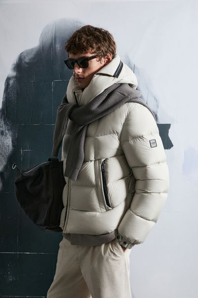 Lufian Jacop Goose down Men's Coat Stone