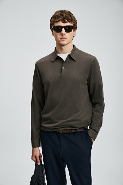 Lufian Pulover Donald pentru bărbați maro deschis