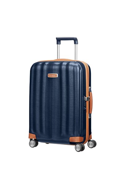 Samsonite Lacivert Lıte-Cube Dlx-Spınner 4 Tekerlekli 55 Cm Kabin Boy Valiz