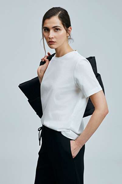 Lufian Γυναικείο βαμβακερό μπλουζάκι Dido σε λευκό χρώμα