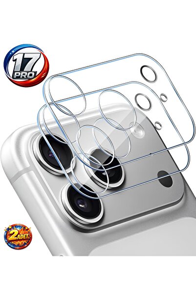 aheaks iPhone 17 Pro 2 Adet Kamera Ekran Koruyucu Nano Cam 9H Sertlik Çizilme...