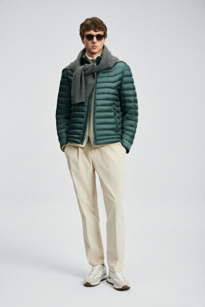 Lufian Andy Goose Feather Men's Coat Green