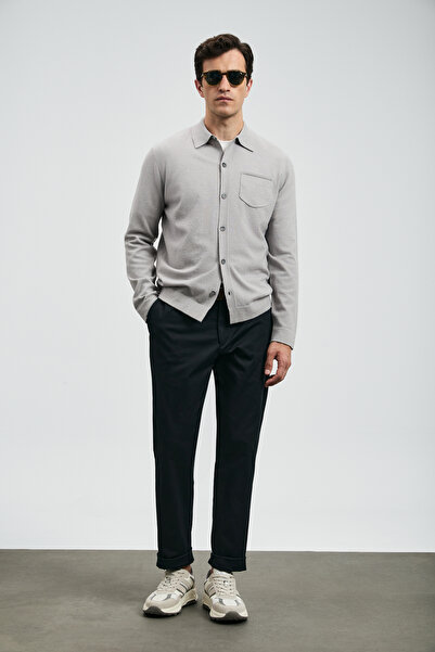 Lufian Luce Men's Sweater Light Gray