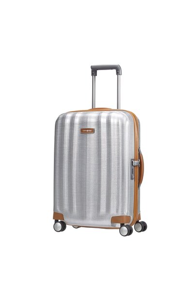 Samsonite Gri Lite-Cube Dlx - 4 Tekerlekli 55 cm Kabin Boy Valiz
