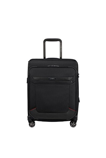 Samsonite Siyah Pro-Dlx-6 Spinner - Körüklü 4 Tekerlekli Kabin Boy Valiz 55 cm