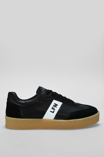 Lufian Jonat Erkek Deri Sneaker Ayakkabı Siyah