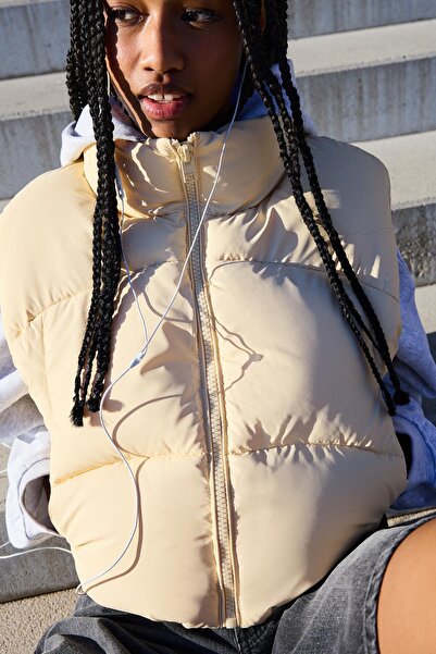 Bershka Crop şişme yelek