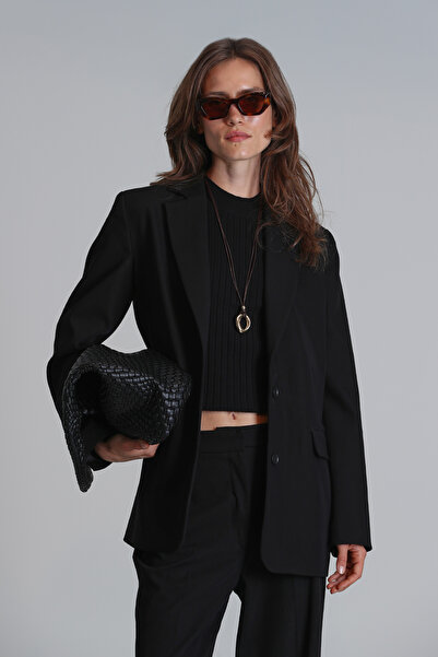 Lufian سترة نسائية سوداء Dına