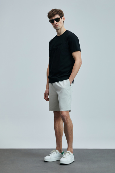 Lufian Onıx Modern Grafik T- Shirt Siyah