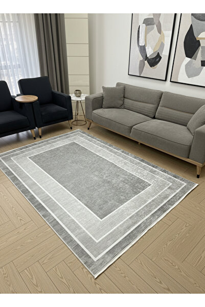 ALLGELSİN Yıkanabilir Kaymaz Taban Salon ve Oturma odası Halısı 4m Dört Metre...