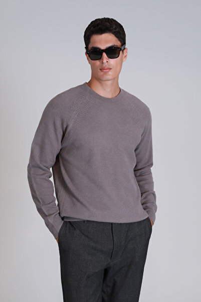 Lufian Moon Men's Sweater - Light Brown Color