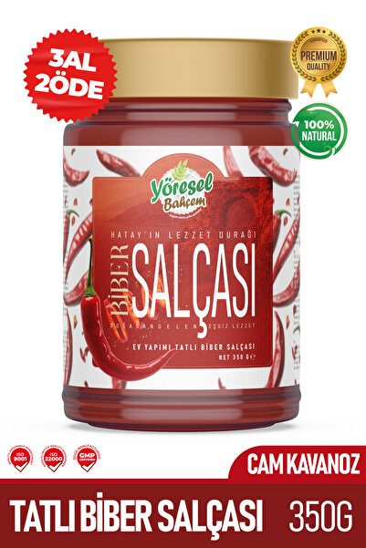Yöresel Bahçem Tatlı Biber Salçası
