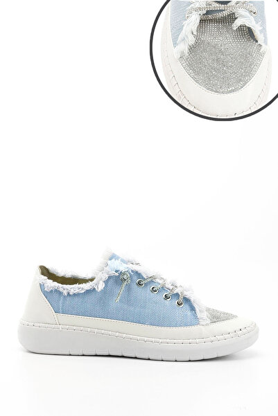 GÖNDERİ(R) Жіночі сині джинсові трикотажні кросівки з камінцями Comfort Sneaker