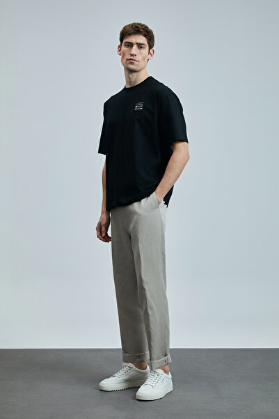 Lufian Μάσκα Μοντέρνο Γραφικό Μπλουζάκι Μαύρο