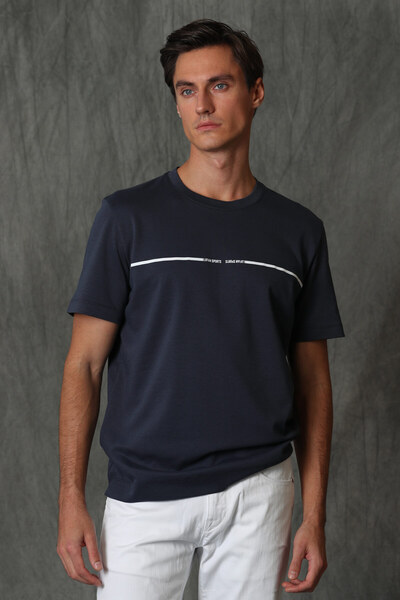 Lufian Carny Herren Basic T-Shirt Anthrazit