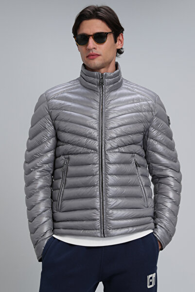 Lufian Luc Men's Goose Feather Coat Gray