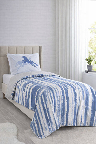 Hobby Σετ Παπλωματοθήκη Cascade Single Ranforce Μπλε