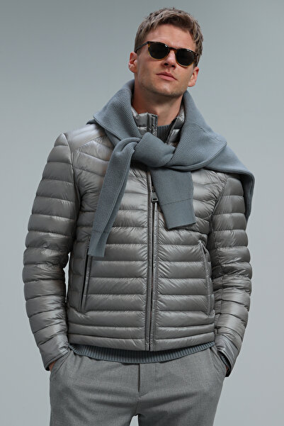 Lufian Andy Goose Feather Men's Coat Gray