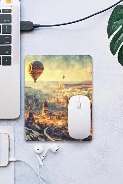 SonicTouch Mouse Pad pentru gamer fără sudură cu tematică Cappadocia - Supraf...